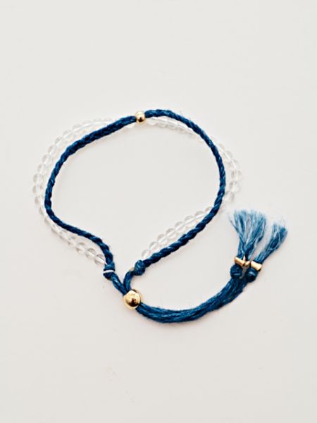 INDIGO Dye Hemp Cotton Strings Bracelet