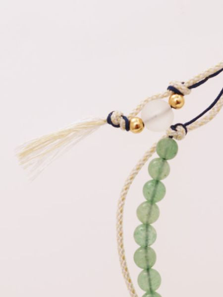 Birthstone Silk Braid Anklet- MAY