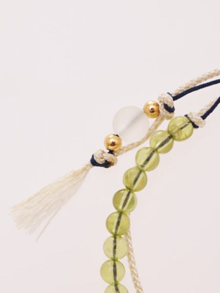 Birthstone Silk Braid Anklet- AUG