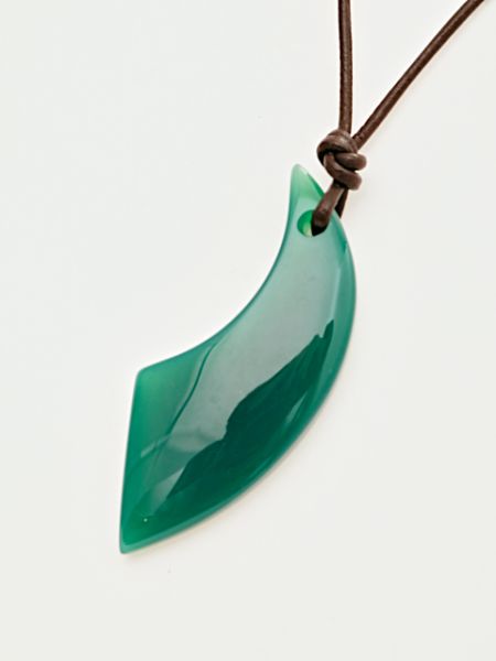 Gemstone Horn Shaped Necklace