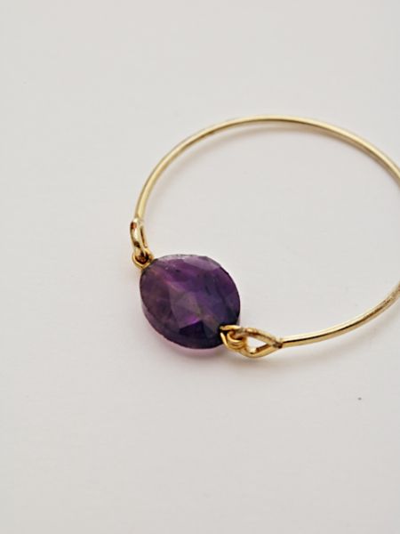 Cut Gemstone Ring