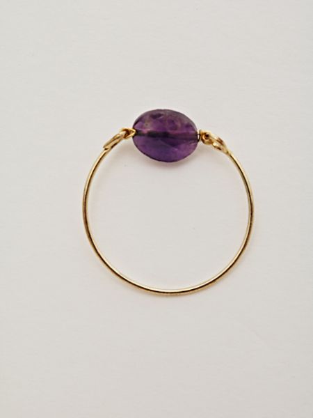 Cut Gemstone Ring