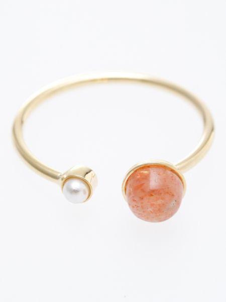 Gemstone x Pearl Ring