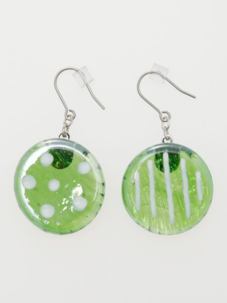 OHAJIKI Flat Marble Earrings