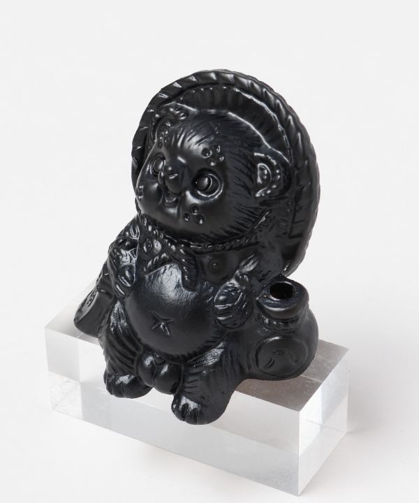 SHIGARAKI Ware Sitting TANUKI - Black