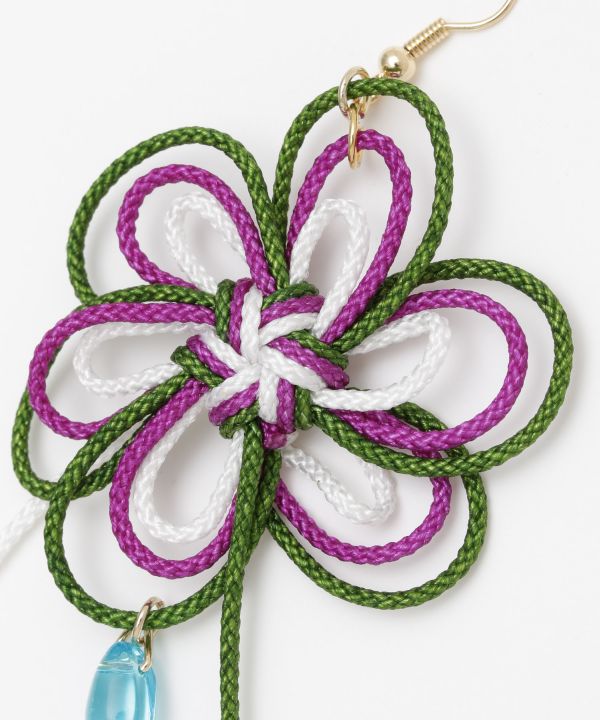 Braid Flower Earrings