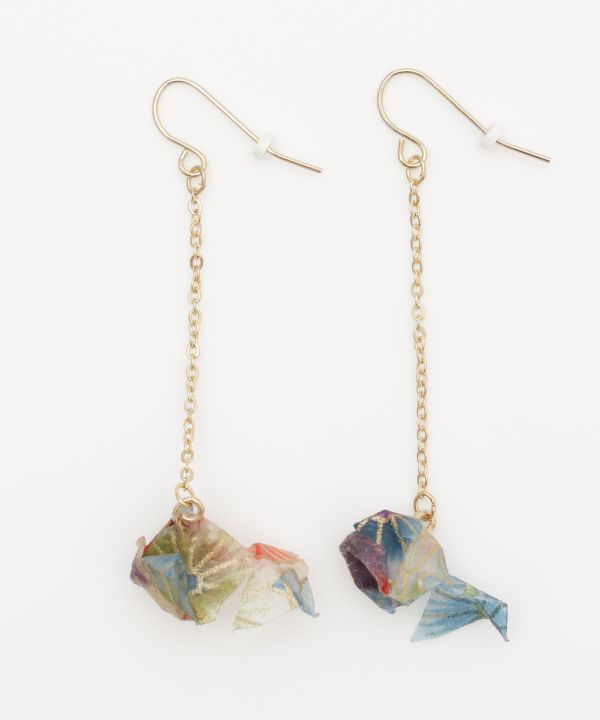 Fluttering ORIGAMI KINGYO Earrings