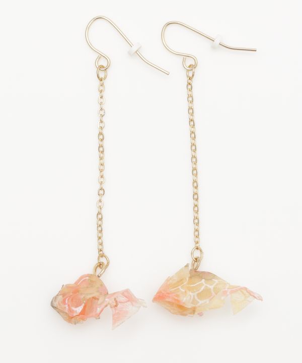 Fluttering ORIGAMI KINGYO Earrings