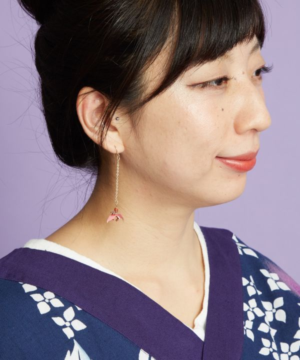 Fluttering ORIGAMI KINGYO Earrings