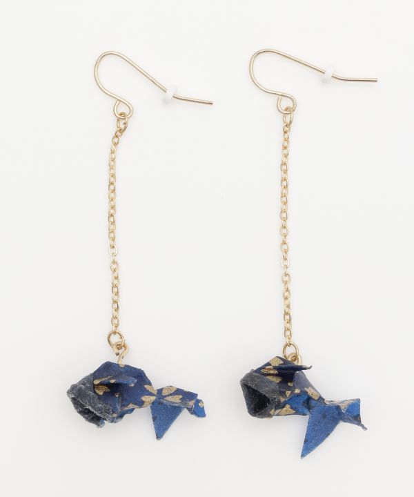 Fluttering ORIGAMI KINGYO Earrings