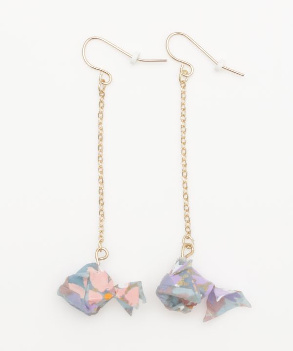 Fluttering ORIGAMI KINGYO Earrings