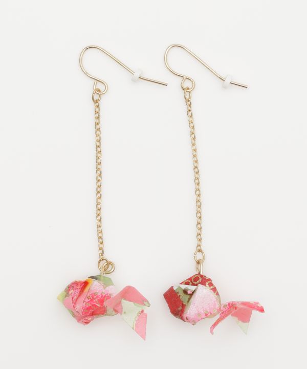 Fluttering ORIGAMI KINGYO Earrings