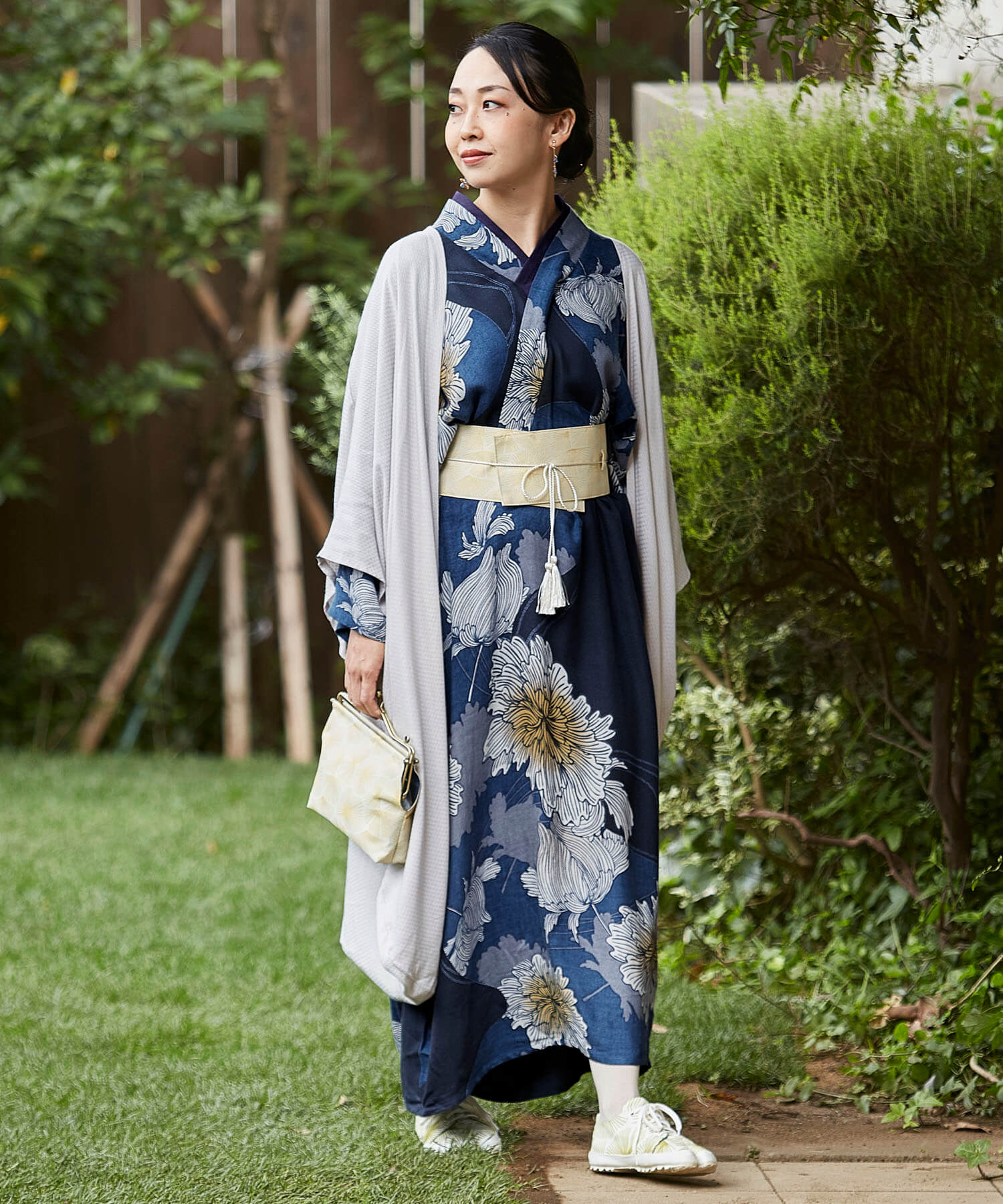 HANAIKADA KIMONO Style Dress