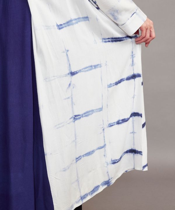 Indigo Hand Dyed HAKKAKE Dress