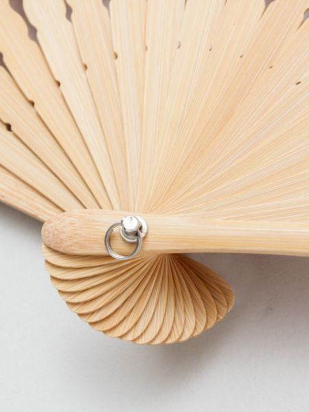 Floral Foldable SENSU Fan with Pouch