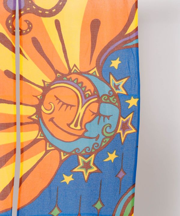 Trippy Sun & Moon NOREN Door Curtain