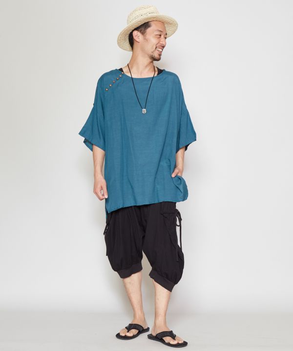 Linen Mix Oversized Unisex Top