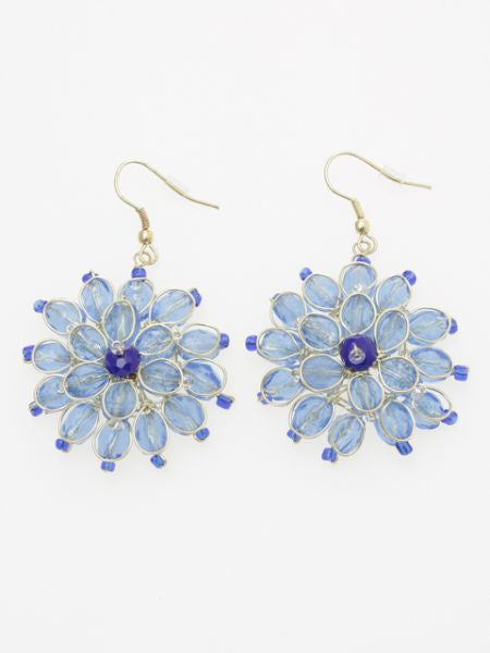 Glass Flower Earrings