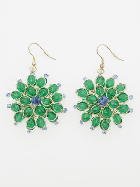 Glass Flower Earrings