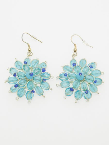 Glass Flower Earrings