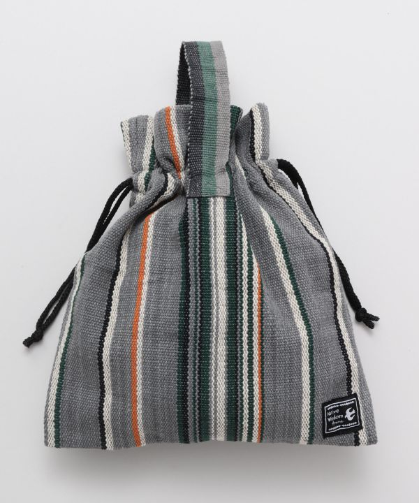 Hand Woven Cotton Drawstring Bag