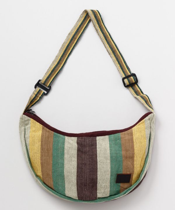 Nepalese Hand Woven Crescent Sholder Bag