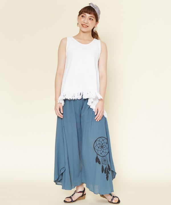 Cotton Flare Pants