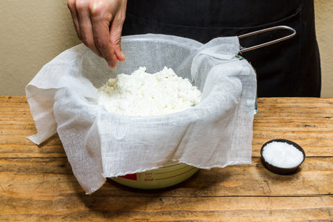 Urban Cheesecraft easy paneer add salt, herbs or spices