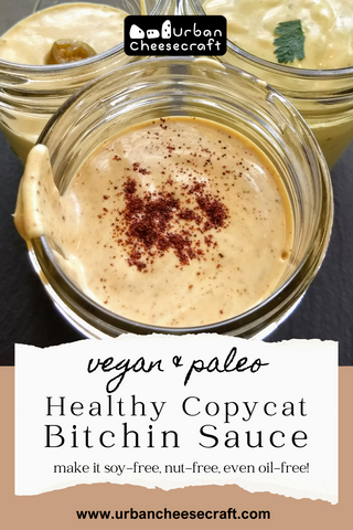 copycat bitchin sauce vegan paleo dip nut free soy free seed oil free plant based dairy free cheese dip