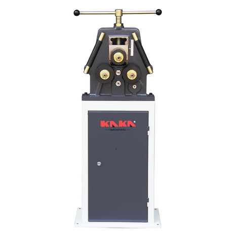 KAKA INDUSTRIAL PR-3 Ring Roll Bender, 3inch Manual Roll Bender,Manual  Sheet Steel Ring Roll Bender up to 1/4 round bar and 1 x 3/16 flat bar,  easy to operate. 