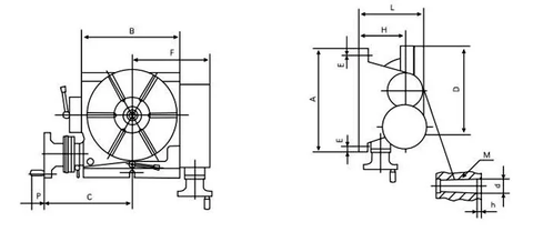 tilting rotary table