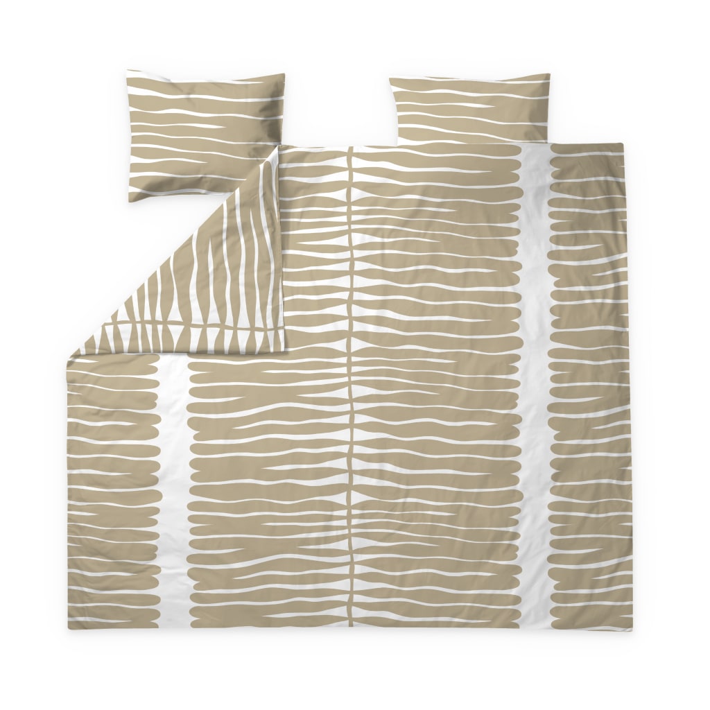 Lehtihalaus Duvet cover set Beige / 150x210 + 50x60 cm | Finlayson