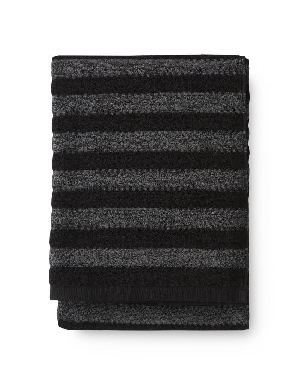 Reiluraita Towel Grey / Black / 50x70 cm | Finlayson