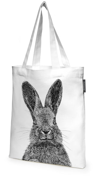 Pupu ja kettu Tote Bag Black / White / 36x42 cm | Finlayson