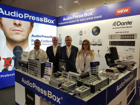 AudioPressBox-Team auf der Prolight + Sound 2018