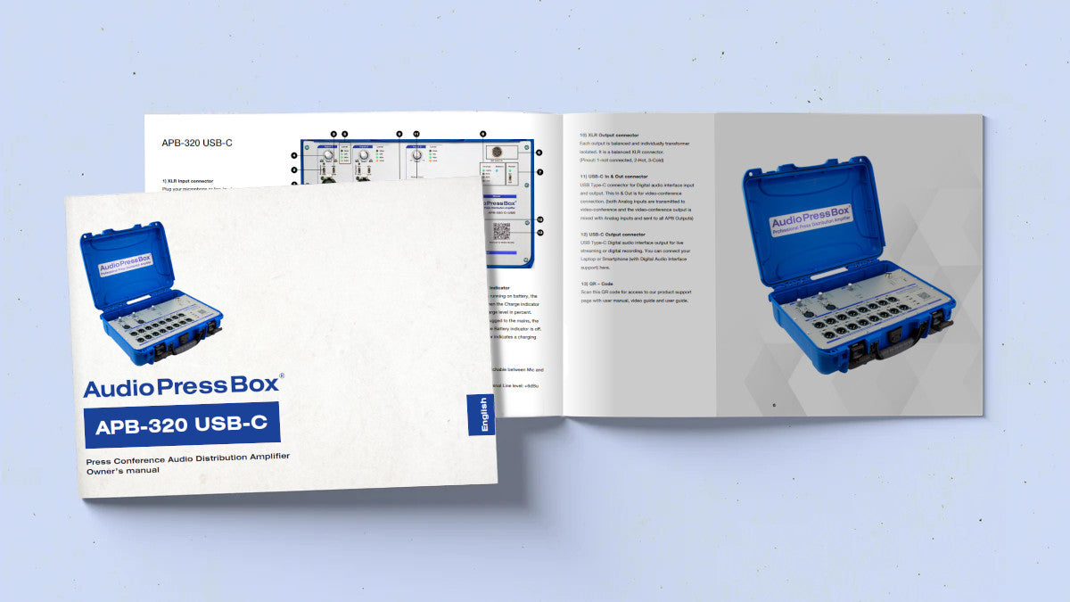 AudioPressBox manual, Press box manual in PDF