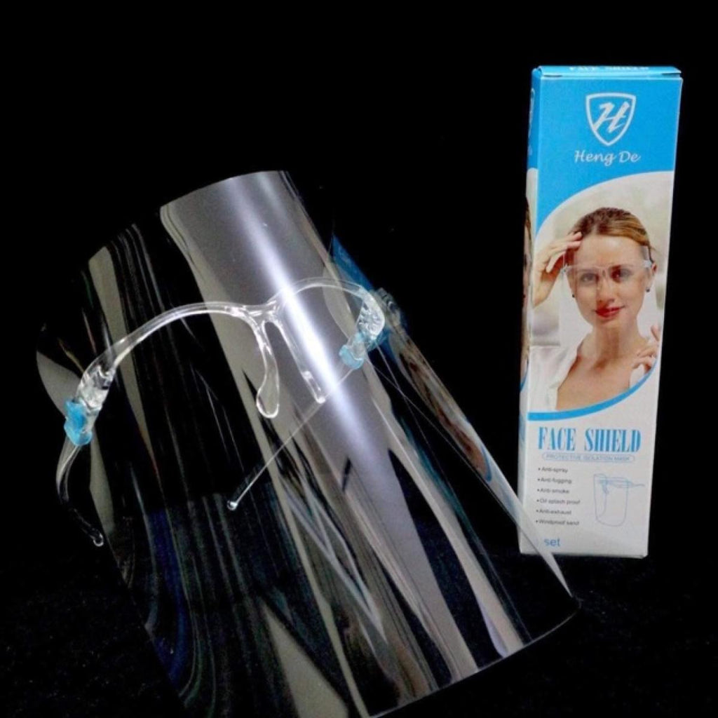 Heng De Face Shield Isolation Mask Brand High Quality Windproof Anti-fog Anti-Oil Anti-smoke Eye Protection Clear Transparent Eyeglass Vice Ganda