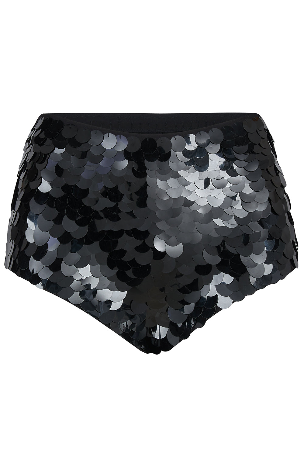 black sequin hot pants