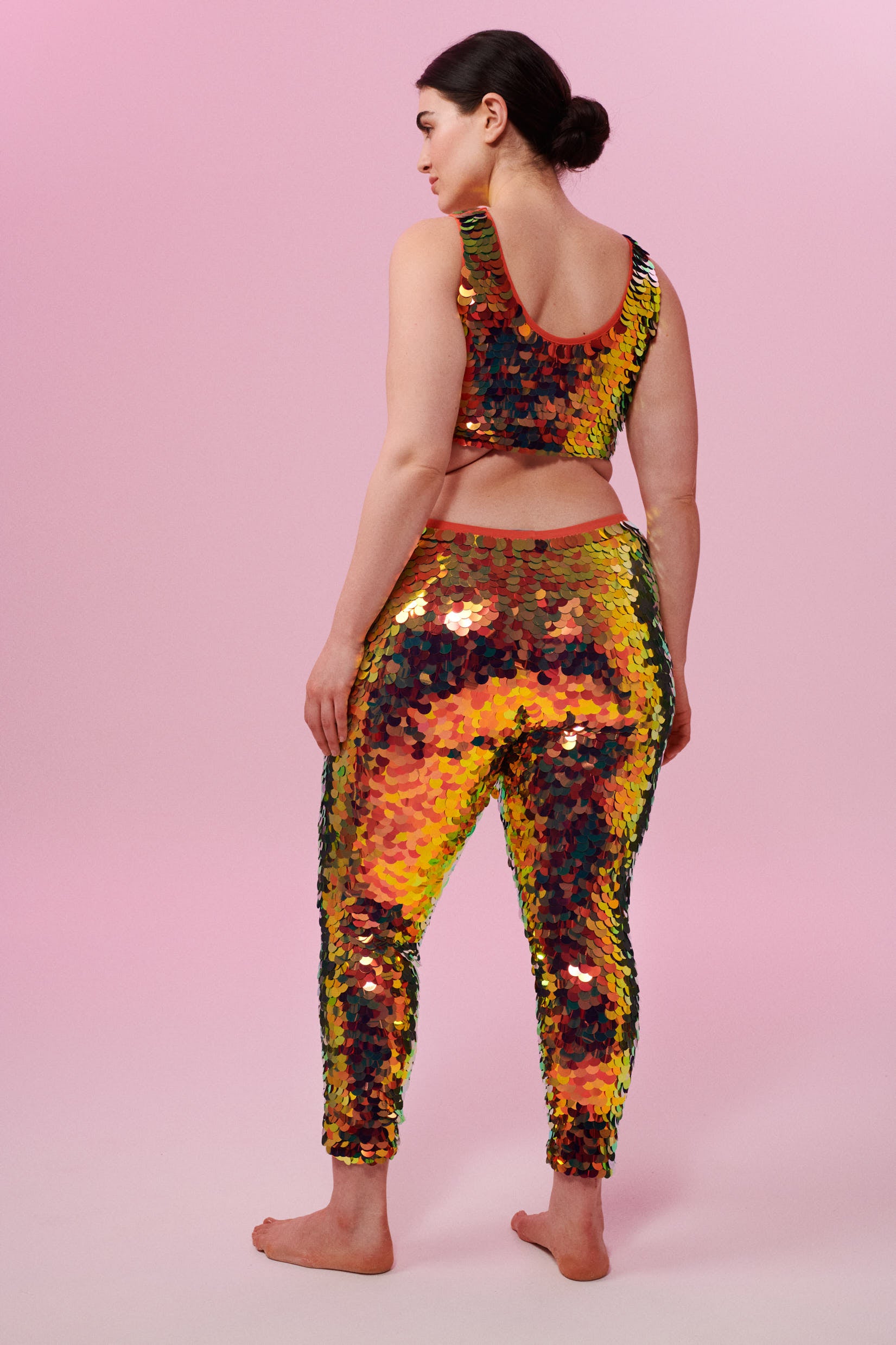 INDUS SEQUIN LEGGINGS - EMBER