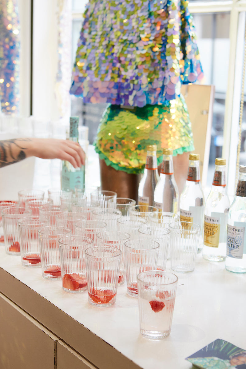 Drinks lined up for pop-up event launch
