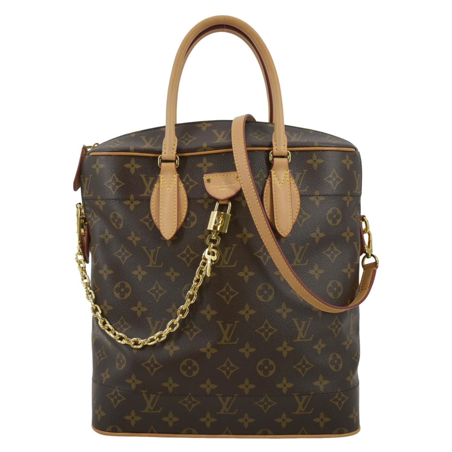 LOUIS VUITTON Carry it Monogram Canvas Shoulder Bag Brown