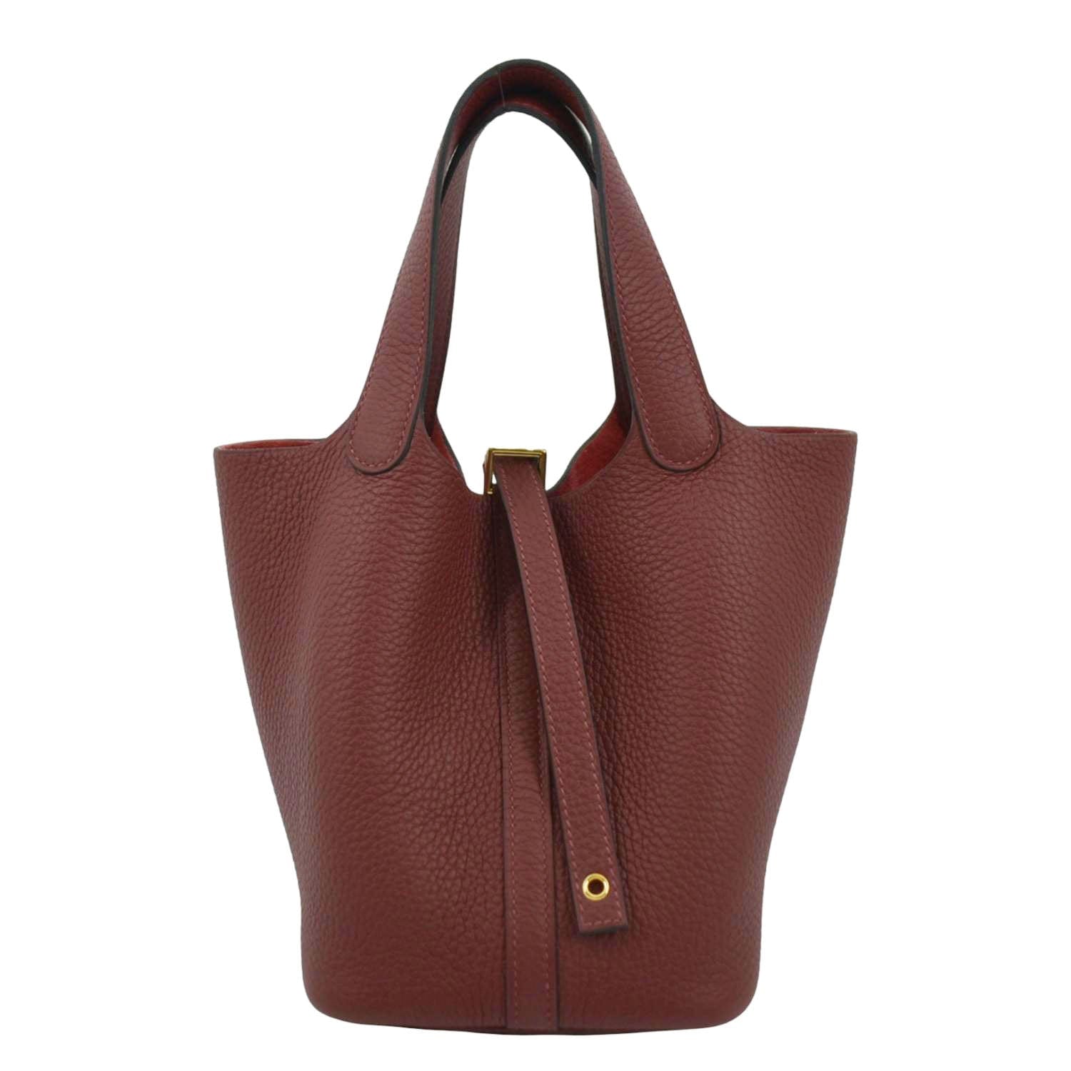 Hermes Picotin Lock 18 Taurillon Clemence Leather Hobo Bag