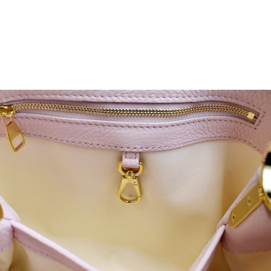 Capucines leather handbag Louis Vuitton Pink in Leather - 37901350