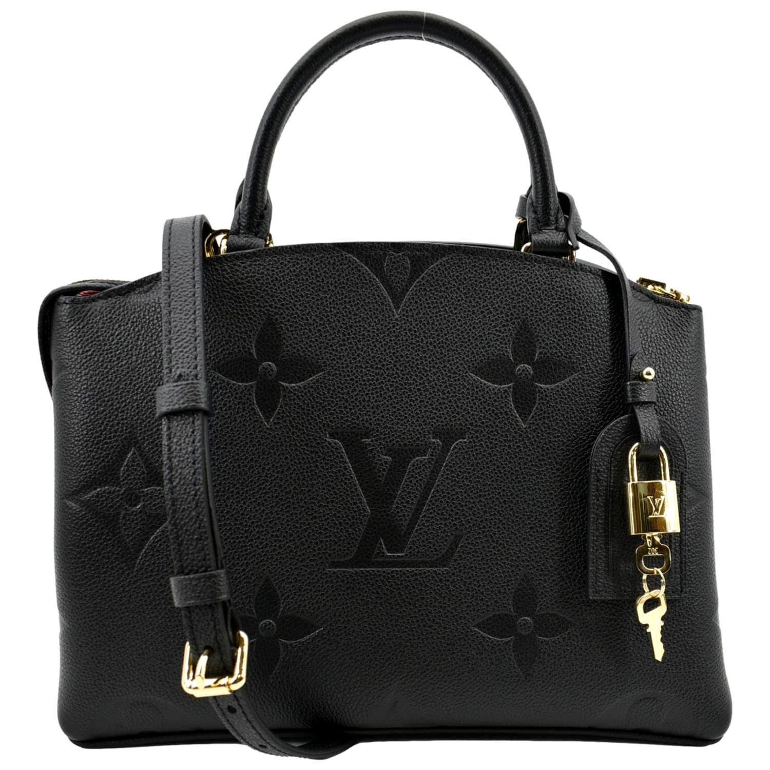 Louis Vuitton Petit Palais Empreinte Leather Black/Beige in Coated  Canvas/Leather with Gold-tone - US