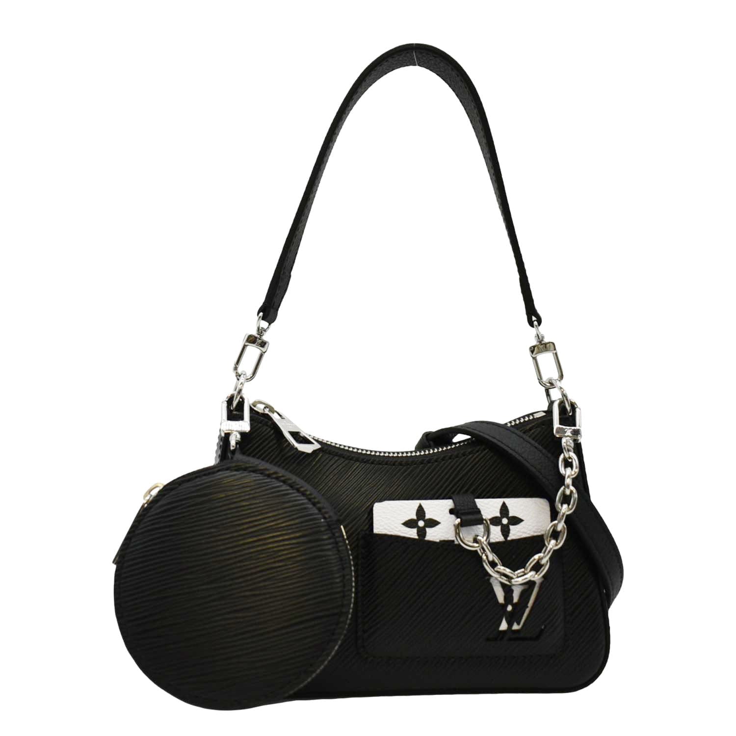 black and white louis vuitton handbag