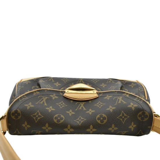 LOUIS VUITTON LV Monogram Beverly PM Pochette Clutch Leather