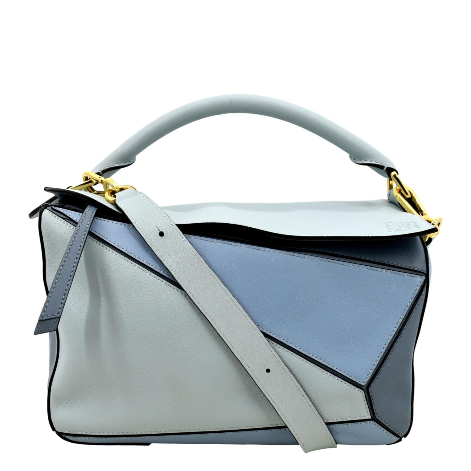 color loewe puzzle bag blue