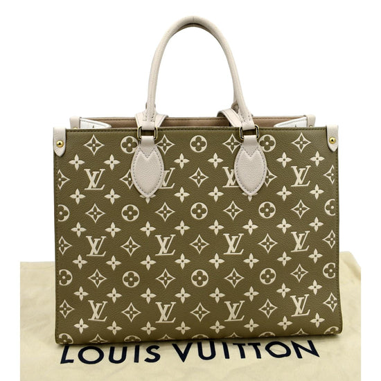 NEW LOUIS VUITTON SPRING IN THE CITY ONTHEGO TOTE, Rose Beige Empreinte