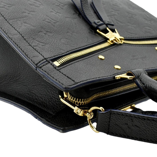 Louis Vuitton Black Monogram Empreinte Leather Sully MM –