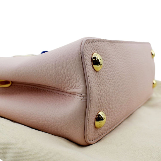 Louis Vuitton® Capucines BB Rose Jasmine. Size in 2023  Louis vuitton  capucines, Upcycled leather, Women handbags